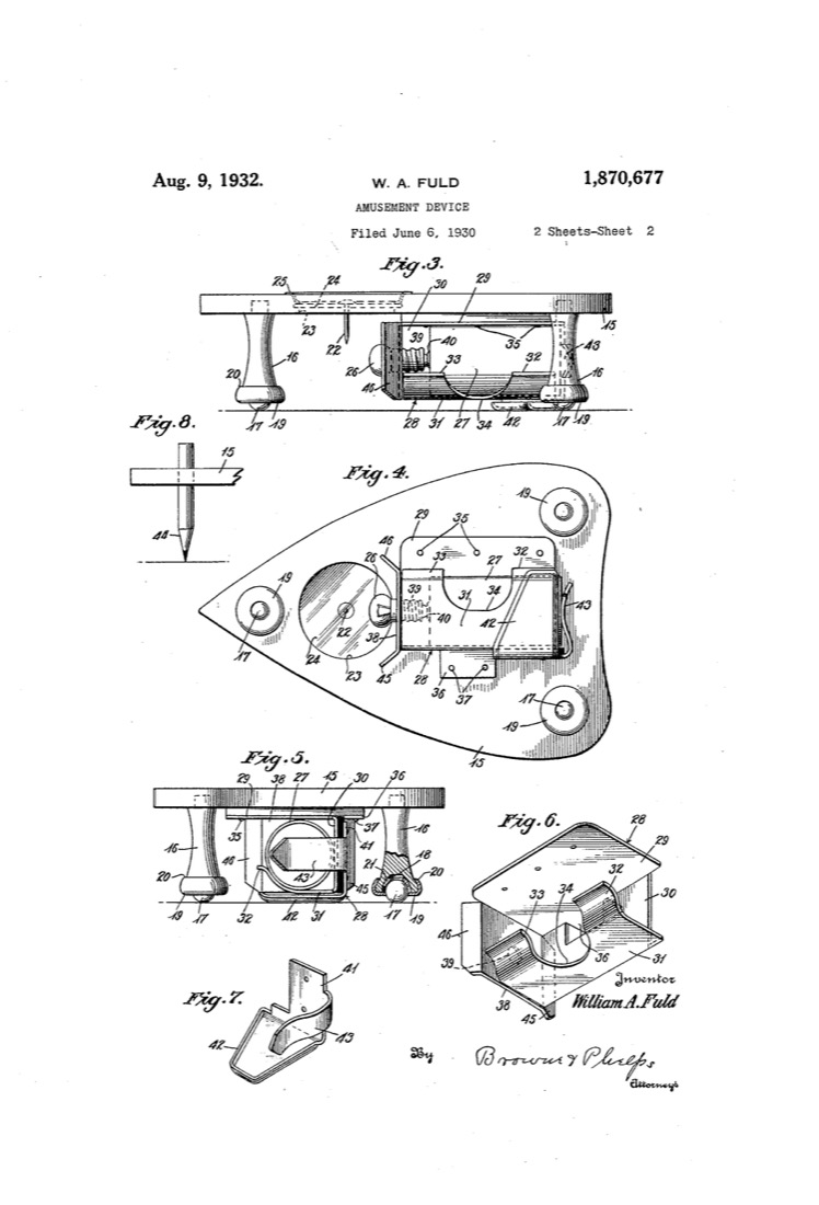 US 1,870,677, Amusement Device, sheet 2